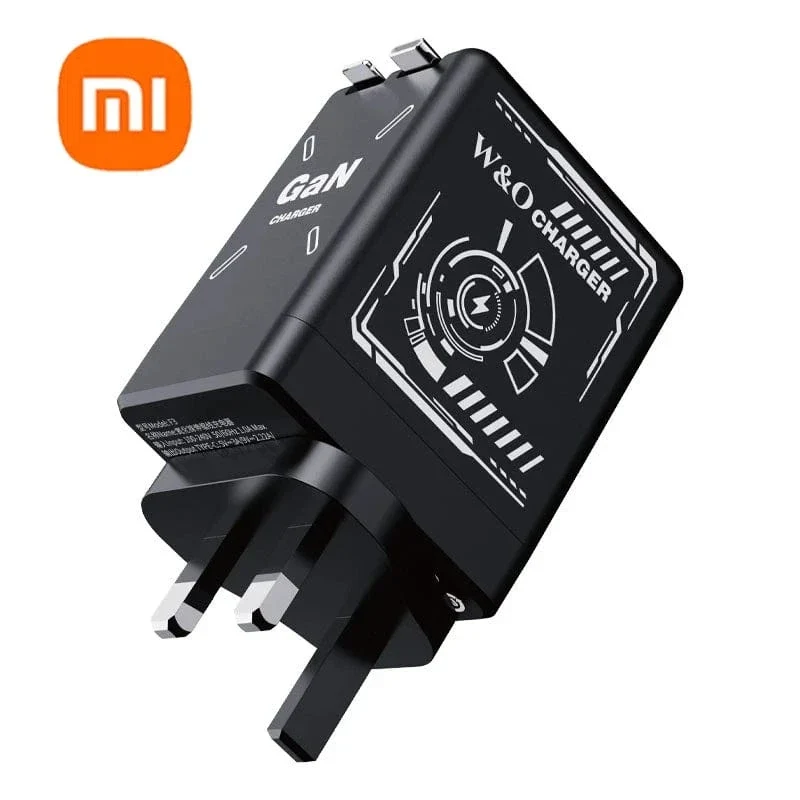 Xiaomi GaN120W Ultraschnellladegerät mit einziehbarem Typ-C-Blitzkabel-Schnellladeadapter für iPhone16 iPad Samsung Huawei