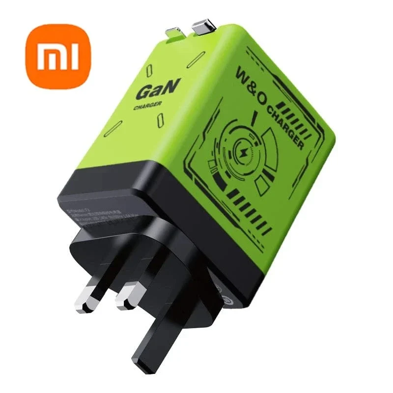 Xiaomi GaN120W Ultraschnellladegerät mit einziehbarem Typ-C-Blitzkabel-Schnellladeadapter für iPhone16 iPad Samsung Huawei