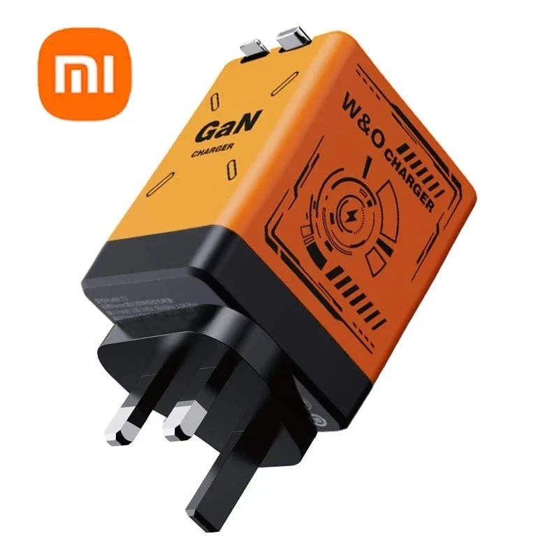 Xiaomi GaN120W Ultraschnellladegerät mit einziehbarem Typ-C-Blitzkabel-Schnellladeadapter für iPhone16 iPad Samsung Huawei