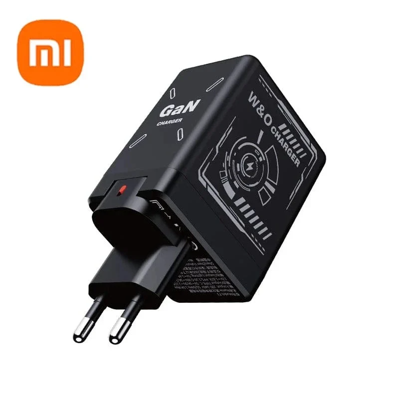 Xiaomi GaN120W Ultraschnellladegerät mit einziehbarem Typ-C-Blitzkabel-Schnellladeadapter für iPhone16 iPad Samsung Huawei