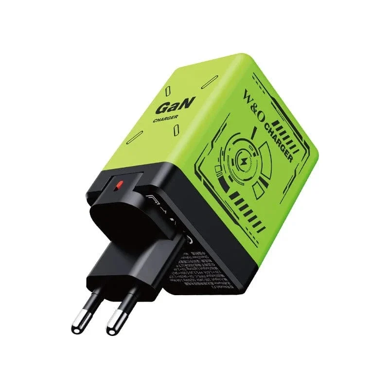 XIAOMI GaN-Ladegerät, kompatibel mit 120 W Schnellladegerät, einziehbares Typ-C-Beleuchtungskabel, tragbarer Adapter für iPhone, iPad, Samsung