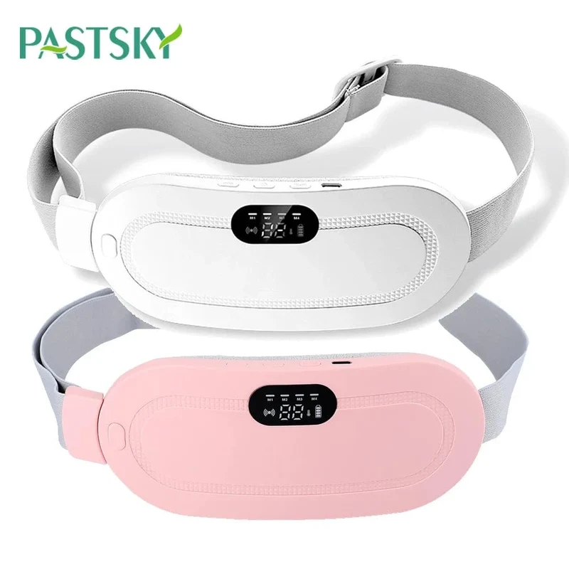 Elektrisches Massagegerät gegen Periodenkrämpfe, vibrierender Heizgürtel für die Menstruation, Taille, Bauch, Bauch, warmer Palastgürtel