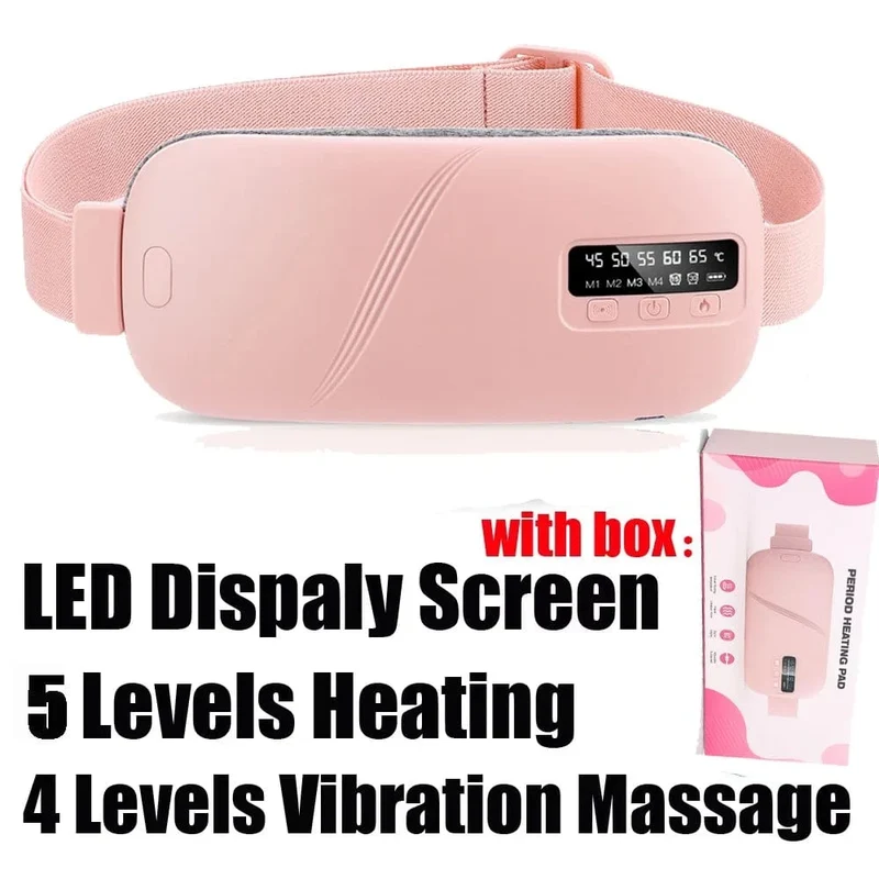 Elektrisches Massagegerät gegen Periodenkrämpfe, vibrierender Heizgürtel für die Menstruation, Taille, Bauch, Bauch, warmer Palastgürtel