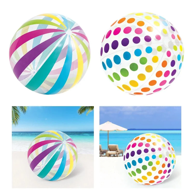 PVC-Wasserball, buntes Partyzubehör, Poolspiel, aufblasbares Schwimmbadspielzeug für Pool, Sommerparty, Urlaub zu Hause