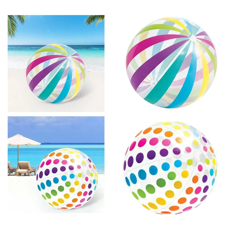 PVC-Wasserball, buntes Partyzubehör, Poolspiel, aufblasbares Schwimmbadspielzeug für Pool, Sommerparty, Urlaub zu Hause