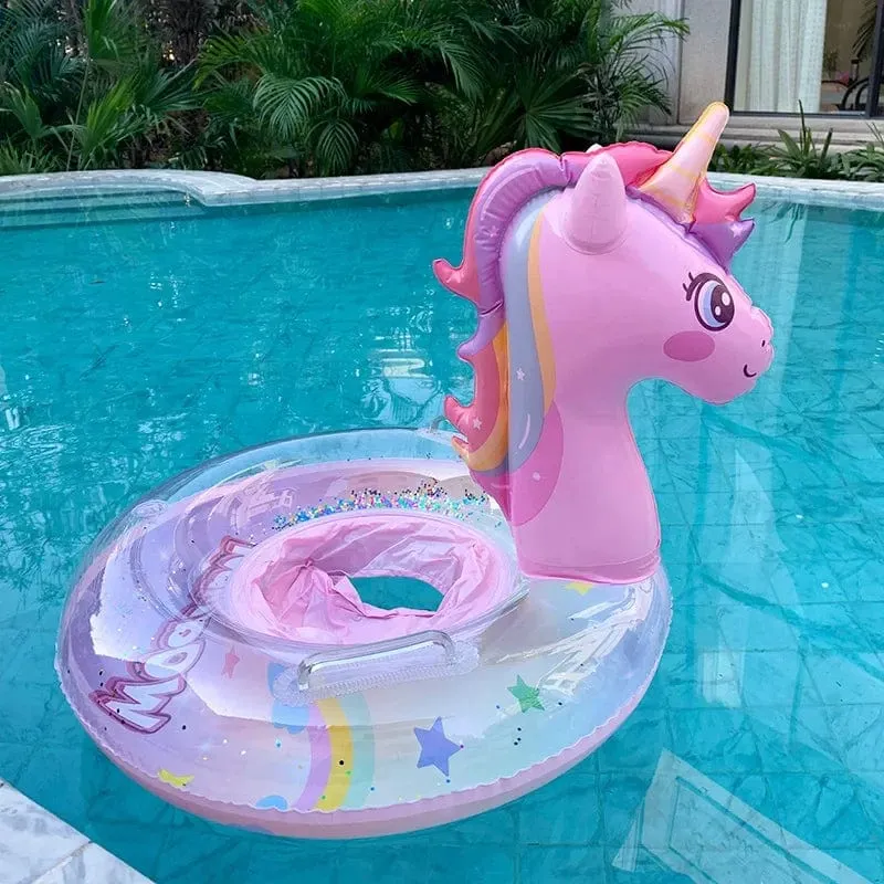 Schwimmring, aufblasbarer Schwimmring für den Pool, Baby, Regenbogen, Pailletten, Einhorn für Kinder, Schwimmkreis, Kinder, Schwimmring, Poolspielzeug, schwimmend