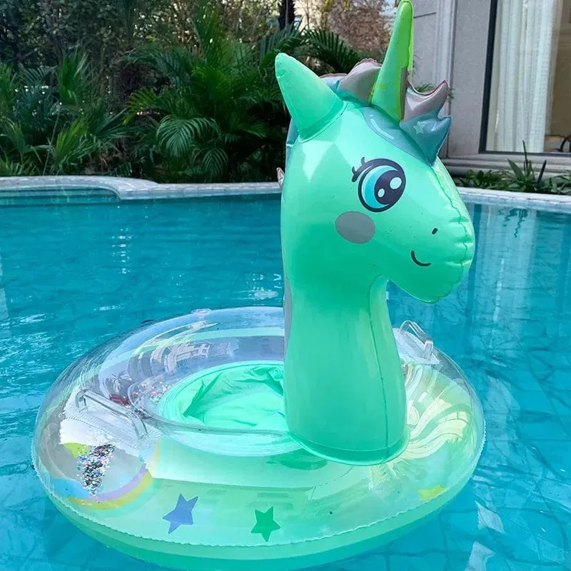 Schwimmring, aufblasbarer Schwimmring für den Pool, Baby, Regenbogen, Pailletten, Einhorn für Kinder, Schwimmkreis, Kinder, Schwimmring, Poolspielzeug, schwimmend