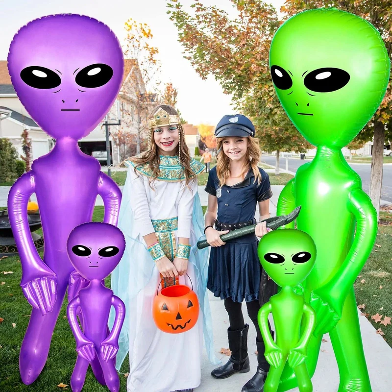 2 Stücke Aufblasbare Alien Aufblasbare Spielzeuge Für Halloween Thanksgiving Dekoration Unterhaltung Und Weihnachten Party Geschenke
