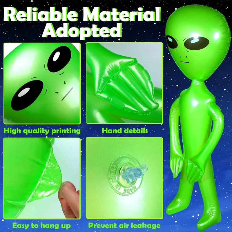 2 Stücke Aufblasbare Alien Aufblasbare Spielzeuge Für Halloween Thanksgiving Dekoration Unterhaltung Und Weihnachten Party Geschenke