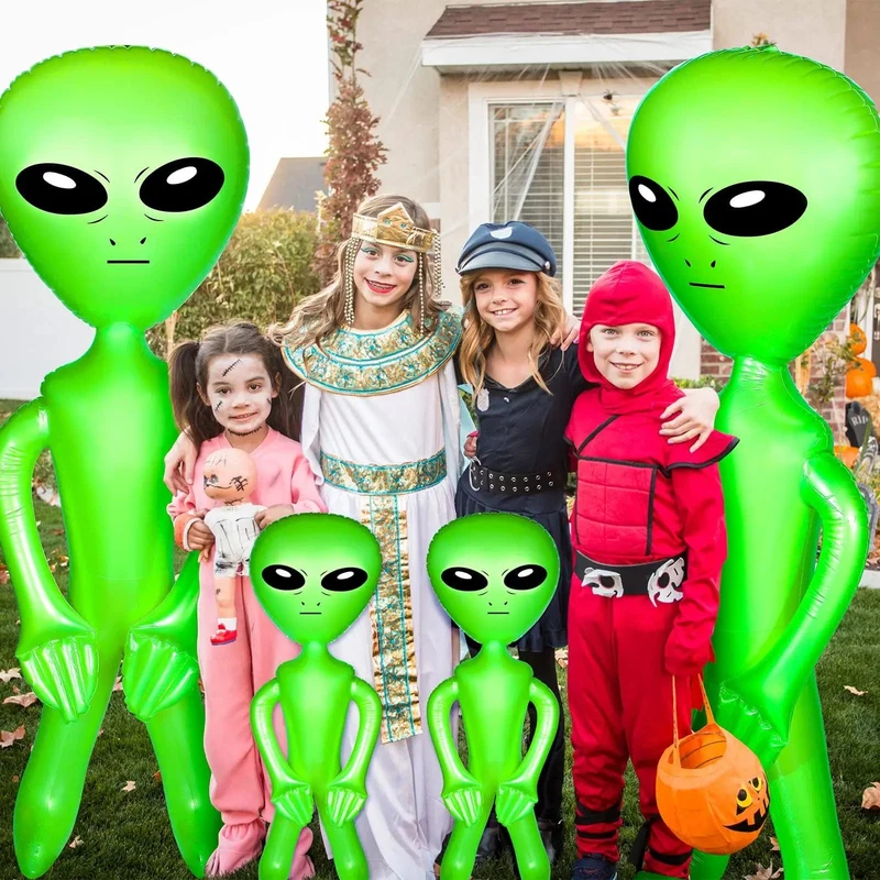2 Stücke Aufblasbare Alien Aufblasbare Spielzeuge Für Halloween Thanksgiving Dekoration Unterhaltung Und Weihnachten Party Geschenke