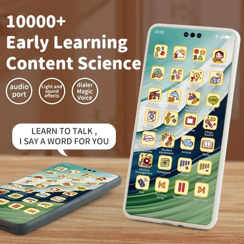 Spielzeug-Handy, Lernspielzeug, Handy, Baby, Kind, Lernspielzeug, Telefon, Handy-Modell, Spielzeug für Kinder, Geburtstag, Weihnachtsgeschenk