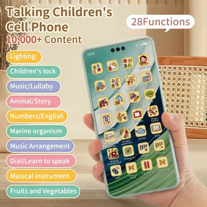 Spielzeug-Handy, Lernspielzeug, Handy, Baby, Kind, Lernspielzeug, Telefon, Handy-Modell, Spielzeug für Kinder, Geburtstag, Weihnachtsgeschenk