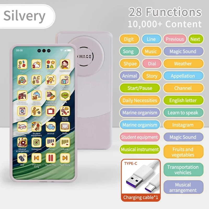 Spielzeug-Handy, Lernspielzeug, Handy, Baby, Kind, Lernspielzeug, Telefon, Handy-Modell, Spielzeug für Kinder, Geburtstag, Weihnachtsgeschenk