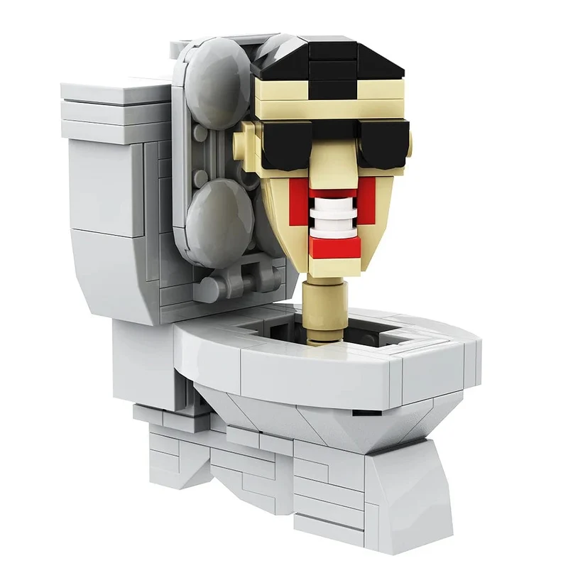 Gobricks MOC Skibidi Toilettenmann Monitor Bausteine ​​Speakerman Der Audio- und Kameramann Ski-Video-Öse Kameramann Spielzeug