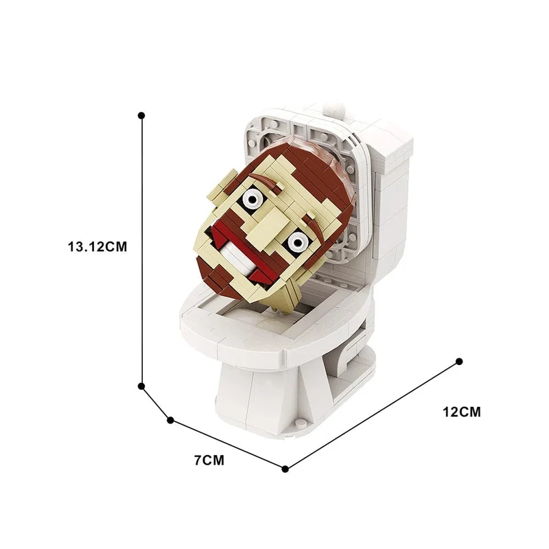 Gobricks MOC Skibidi Toilettenmann Monitor Bausteine ​​Speakerman Der Audio- und Kameramann Ski-Video-Öse Kameramann Spielzeug