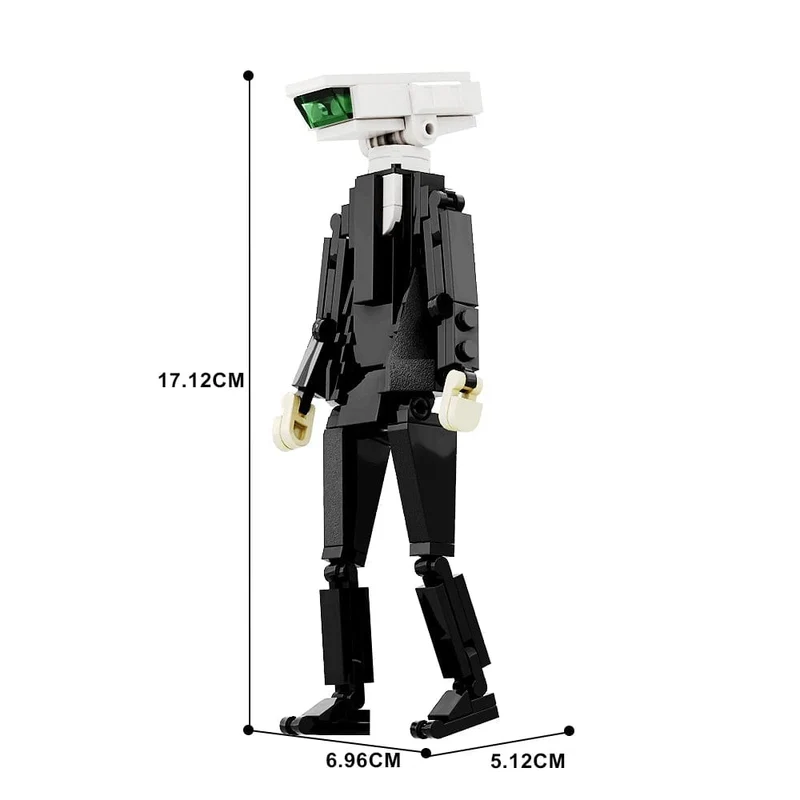 Gobricks MOC Skibidi Toilettenmann Monitor Bausteine ​​Speakerman Der Audio- und Kameramann Ski-Video-Öse Kameramann Spielzeug