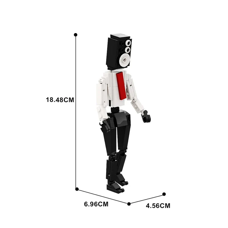 Gobricks MOC Skibidi Toilettenmann Monitor Bausteine ​​Speakerman Der Audio- und Kameramann Ski-Video-Öse Kameramann Spielzeug