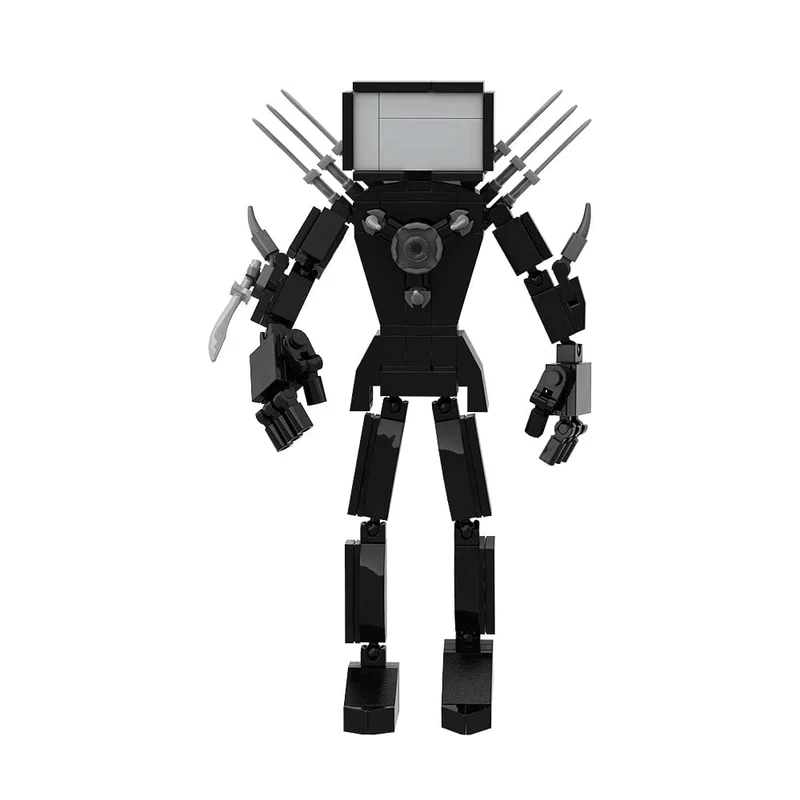 Gobricks MOC Skibidi Toilettenmann Monitor Bausteine ​​Speakerman Der Audio- und Kameramann Ski-Video-Öse Kameramann Spielzeug