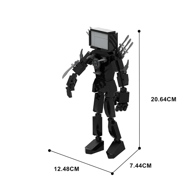 Gobricks MOC Skibidi Toilettenmann Monitor Bausteine ​​Speakerman Der Audio- und Kameramann Ski-Video-Öse Kameramann Spielzeug