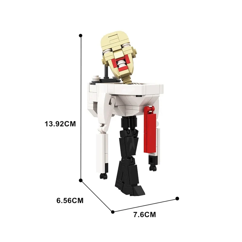 Gobricks MOC Skibidi Toilettenmann Monitor Bausteine ​​Speakerman Der Audio- und Kameramann Ski-Video-Öse Kameramann Spielzeug