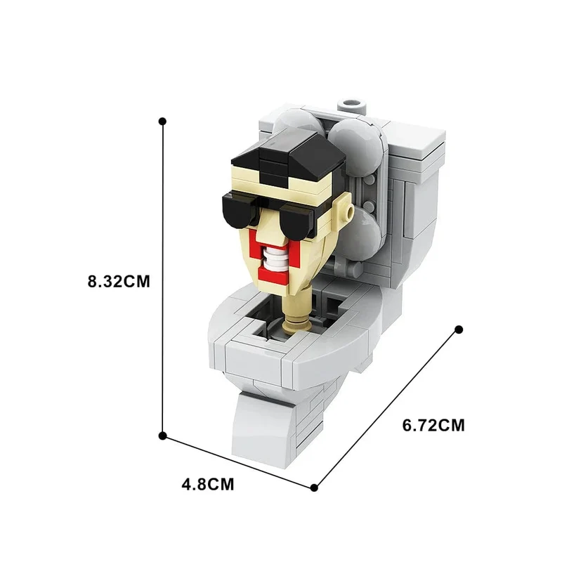 Gobricks MOC Skibidi Toilettenmann Monitor Bausteine ​​Speakerman Der Audio- und Kameramann Ski-Video-Öse Kameramann Spielzeug