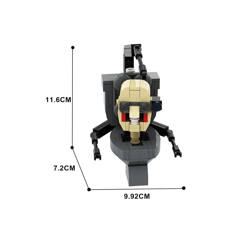 Gobricks MOC Skibidi Toilettenmann Monitor Bausteine ​​Speakerman Der Audio- und Kameramann Ski-Video-Öse Kameramann Spielzeug