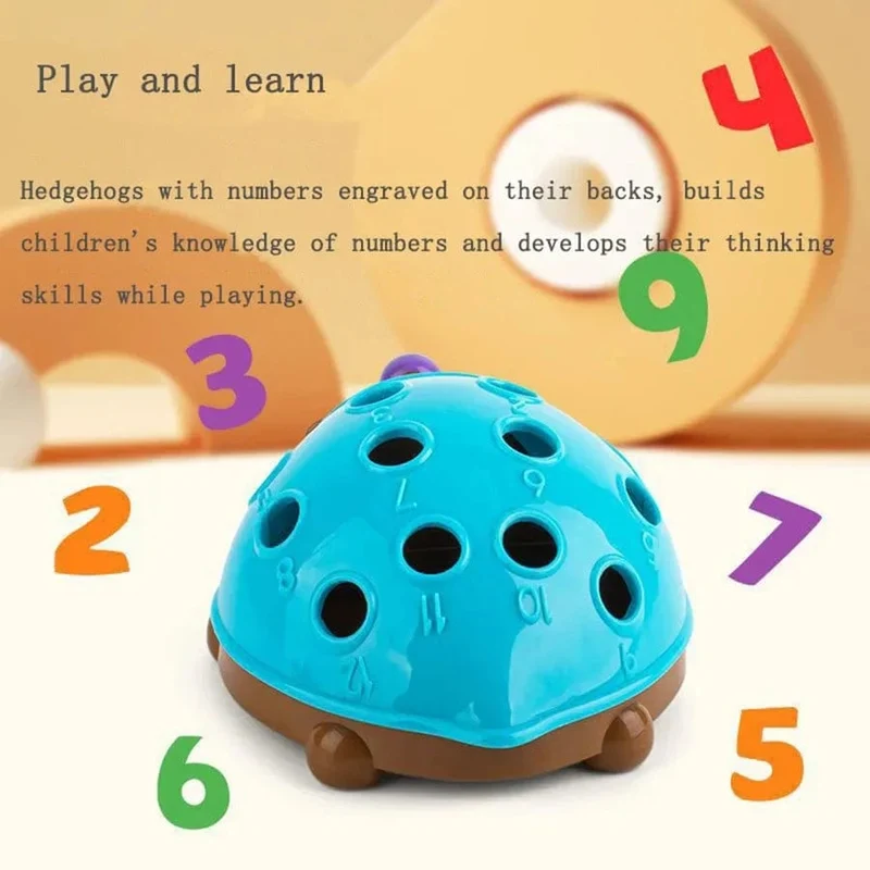 Igel Montessori Spielzeug Baby Konzentrationstraining Frühpädagogisches Spielzeug Feinmotorik- und Sinnesspielzeug Rechtschreibung Kleiner Igel
