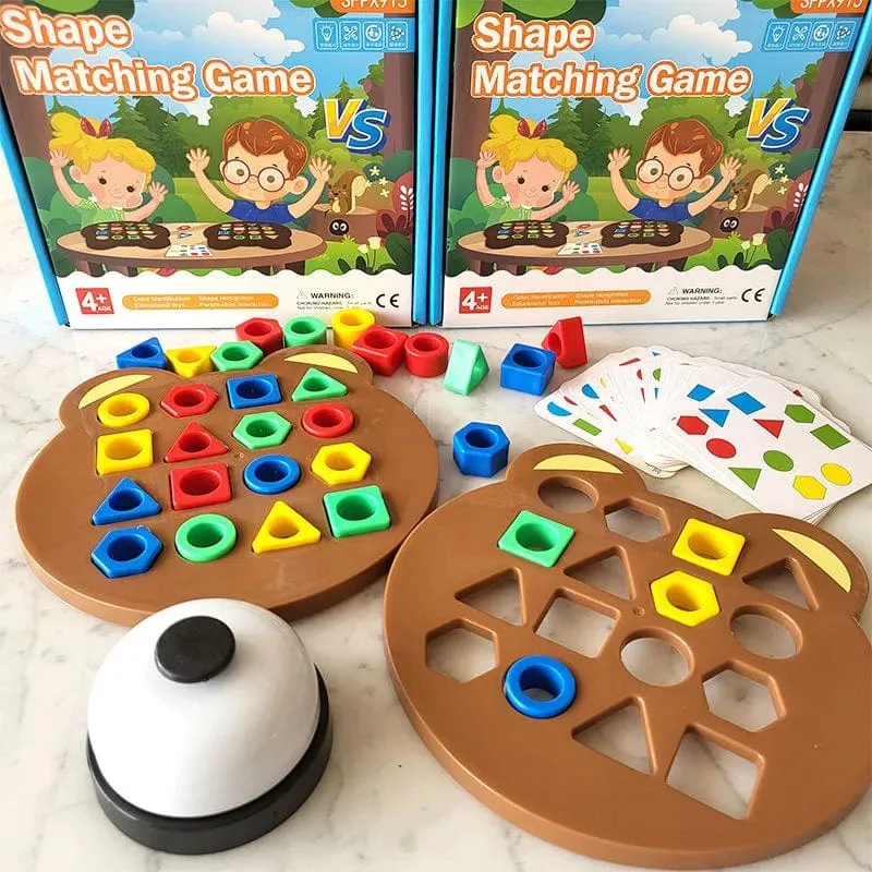 1 Set Little Bear Geometrie Matching Puzzle Puzzle Montessori Bildung Block Eltern Kind Interaktive Brettspiel