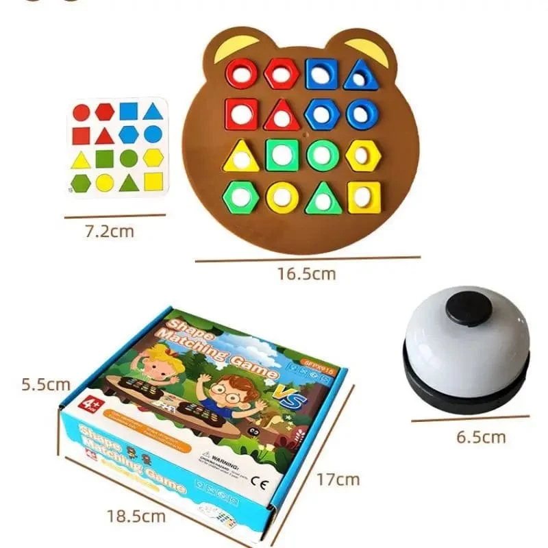 1 Set Little Bear Geometrie Matching Puzzle Puzzle Montessori Bildung Block Eltern Kind Interaktive Brettspiel