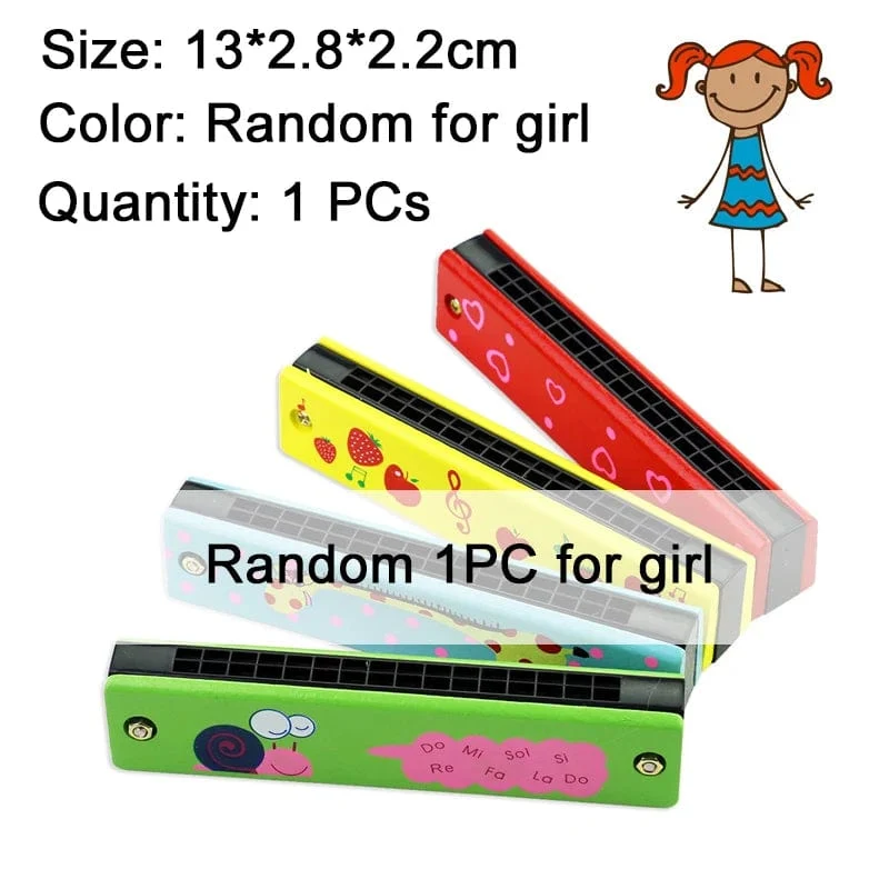 Kinder Holz Cartoon Nette Mundharmonika Montessori Puzzle Spielzeug Kreative Musik Spielzeug Spielen Instrumente Kinder Jungen Mädchen Geschenke TMZ