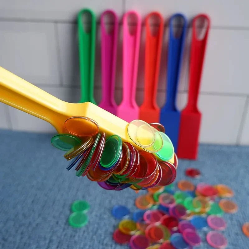 Magnetischer Bingo-Zauberstab, Metallchips, Familienspiel, sensorisches Spielzeug, Montessori-Zählen, Farbsortierung, wissenschaftliches Lernspielzeug für Kinder