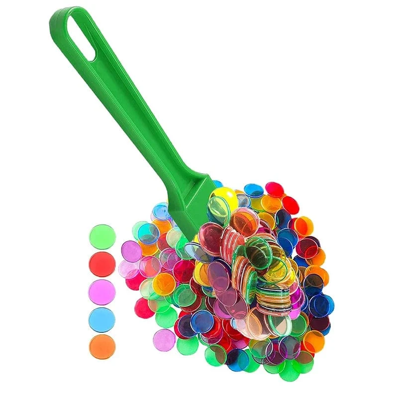 Magnetischer Bingo-Zauberstab, Metallchips, Familienspiel, sensorisches Spielzeug, Montessori-Zählen, Farbsortierung, wissenschaftliches Lernspielzeug für Kinder