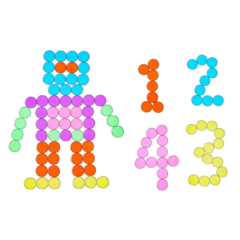 Magnetischer Bingo-Zauberstab, Metallchips, Familienspiel, sensorisches Spielzeug, Montessori-Zählen, Farbsortierung, wissenschaftliches Lernspielzeug für Kinder