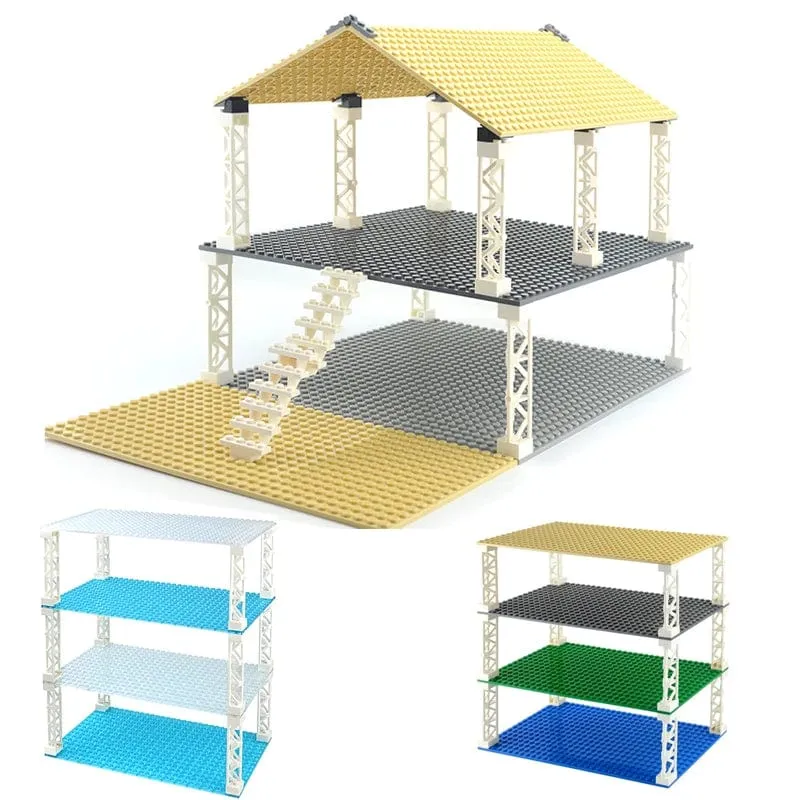 Doppelseitige 32x16 32x32 Punkte Grundplatte Klassische kleine Ziegel Grundplatten Bausteine ​​kompatible Marke Konstruktion Kinderspielzeug