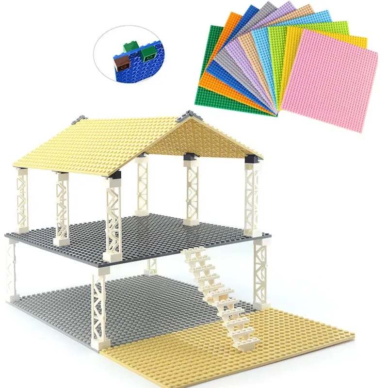 Doppelseitige 32x16 32x32 Punkte Grundplatte Klassische kleine Ziegel Grundplatten Bausteine ​​kompatible Marke Konstruktion Kinderspielzeug