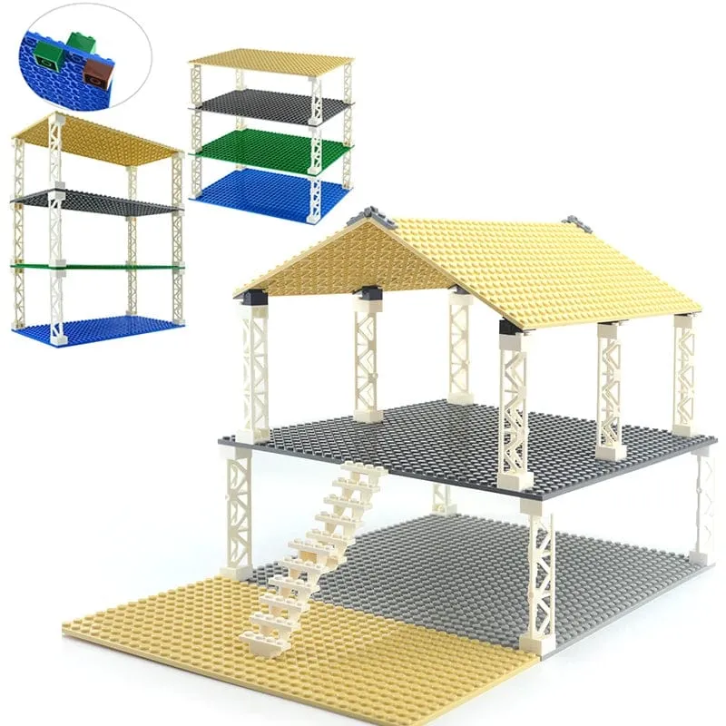 Doppelseitige 32x16 32x32 Punkte Grundplatte Klassische kleine Ziegel Grundplatten Bausteine ​​kompatible Marke Konstruktion Kinderspielzeug