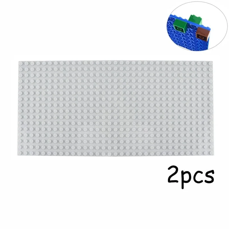 Doppelseitige 32x16 32x32 Punkte Grundplatte Klassische kleine Ziegel Grundplatten Bausteine ​​kompatible Marke Konstruktion Kinderspielzeug