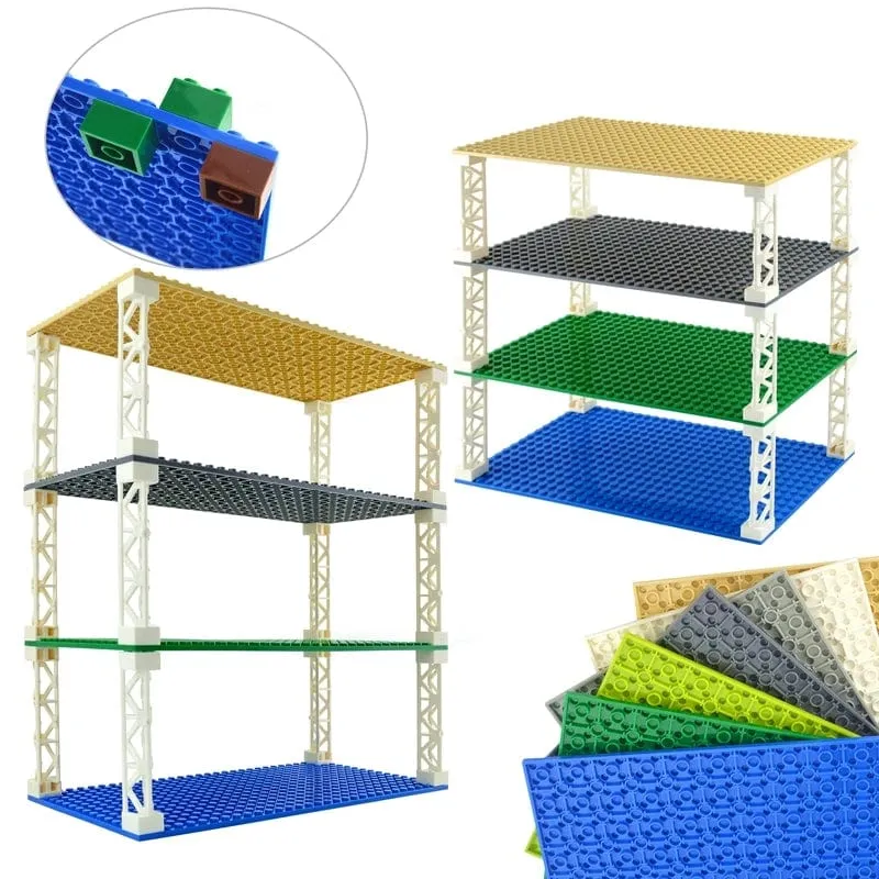 Doppelseitige 32x16 32x32 Punkte Grundplatte Klassische kleine Ziegel Grundplatten Bausteine ​​kompatible Marke Konstruktion Kinderspielzeug