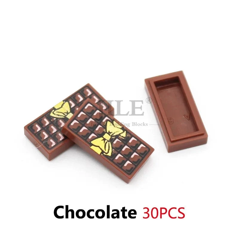 Stadt Mini Lebensmittel Bausteine ​​Hamburger Pizza Pommes Kuchen Dessert Schokolade Cookies MOC Ziegel Kunststoff Montieren Teil Figuren Spielzeug