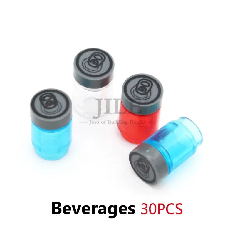 Stadt Mini Lebensmittel Bausteine ​​Hamburger Pizza Pommes Kuchen Dessert Schokolade Cookies MOC Ziegel Kunststoff Montieren Teil Figuren Spielzeug