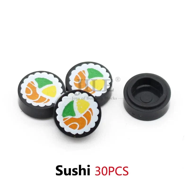 Stadt Mini Lebensmittel Bausteine ​​Hamburger Pizza Pommes Kuchen Dessert Schokolade Cookies MOC Ziegel Kunststoff Montieren Teil Figuren Spielzeug