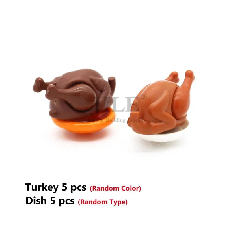 Stadt Mini Lebensmittel Bausteine ​​Hamburger Pizza Pommes Kuchen Dessert Schokolade Cookies MOC Ziegel Kunststoff Montieren Teil Figuren Spielzeug