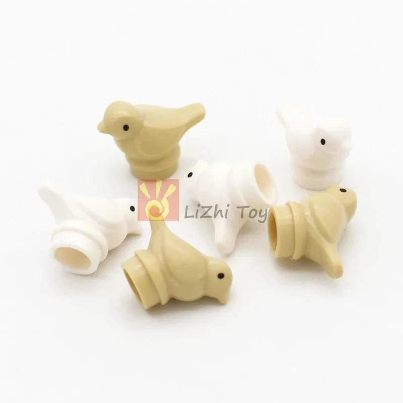 MOC Tier Figur Ziegel Bausteine ​​Pet Zoo Hund Pinguin Katze Clown Fisch Vogel Bär Fledermaus Eichhörnchen Eule DIY Modell Spielzeug Mädchen Kinder