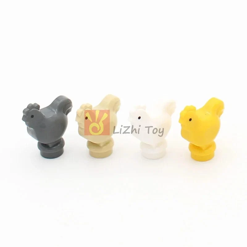 MOC Tier Figur Ziegel Bausteine ​​Pet Zoo Hund Pinguin Katze Clown Fisch Vogel Bär Fledermaus Eichhörnchen Eule DIY Modell Spielzeug Mädchen Kinder