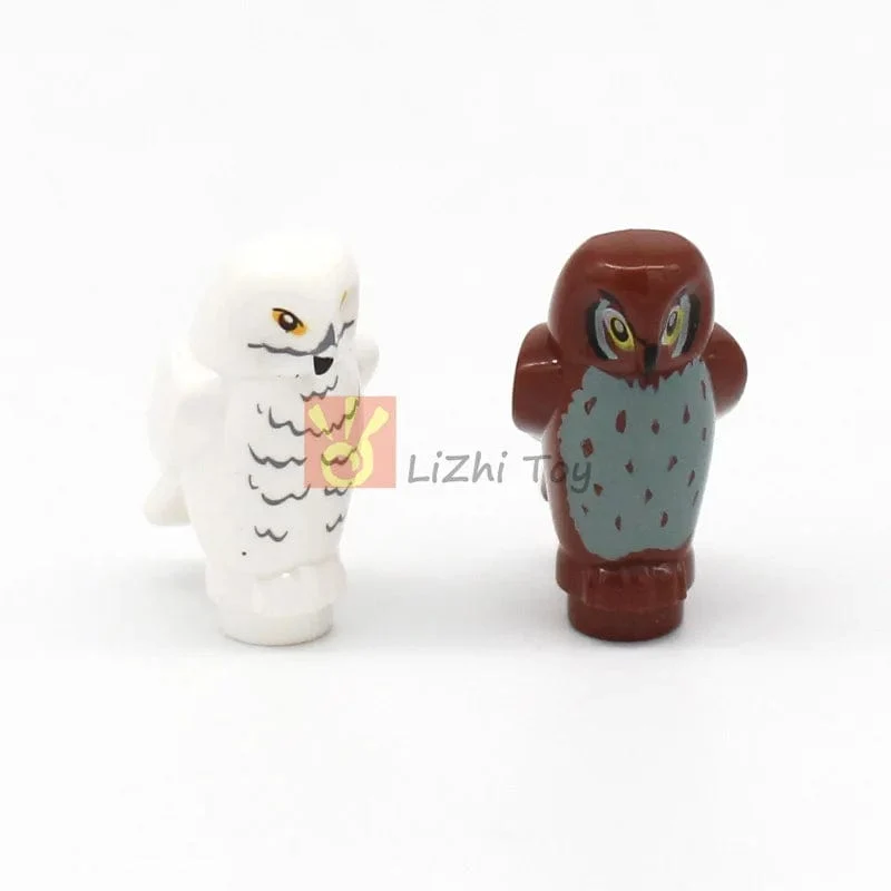 MOC Tier Figur Ziegel Bausteine ​​Pet Zoo Hund Pinguin Katze Clown Fisch Vogel Bär Fledermaus Eichhörnchen Eule DIY Modell Spielzeug Mädchen Kinder
