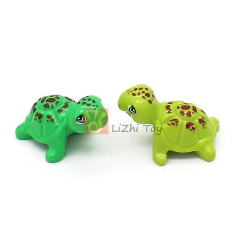 MOC Tier Figur Ziegel Bausteine ​​Pet Zoo Hund Pinguin Katze Clown Fisch Vogel Bär Fledermaus Eichhörnchen Eule DIY Modell Spielzeug Mädchen Kinder