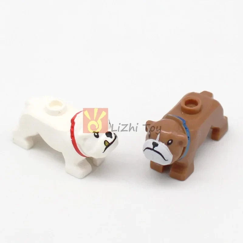 MOC Tier Figur Ziegel Bausteine ​​Pet Zoo Hund Pinguin Katze Clown Fisch Vogel Bär Fledermaus Eichhörnchen Eule DIY Modell Spielzeug Mädchen Kinder