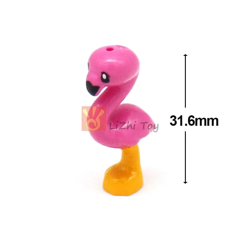 MOC Tier Figur Ziegel Bausteine ​​Pet Zoo Hund Pinguin Katze Clown Fisch Vogel Bär Fledermaus Eichhörnchen Eule DIY Modell Spielzeug Mädchen Kinder