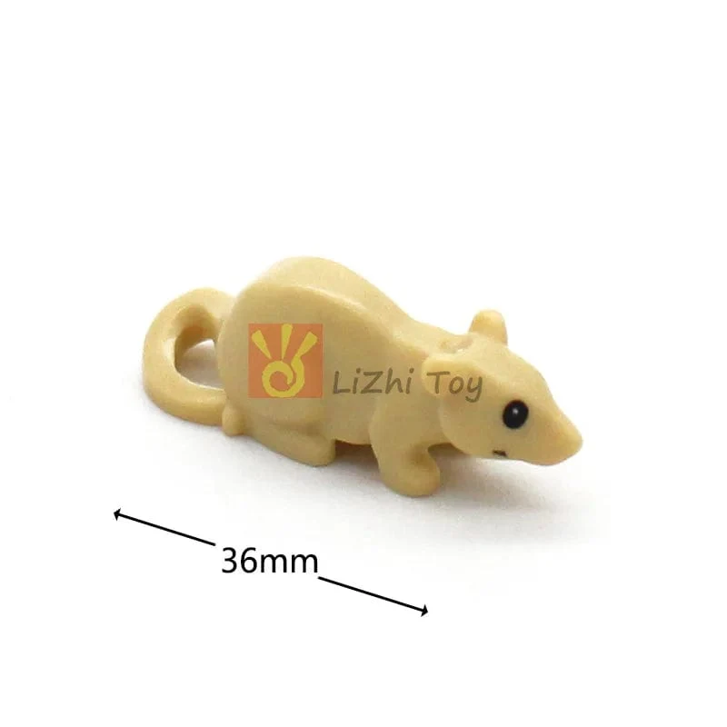 MOC Tier Figur Ziegel Bausteine ​​Pet Zoo Hund Pinguin Katze Clown Fisch Vogel Bär Fledermaus Eichhörnchen Eule DIY Modell Spielzeug Mädchen Kinder