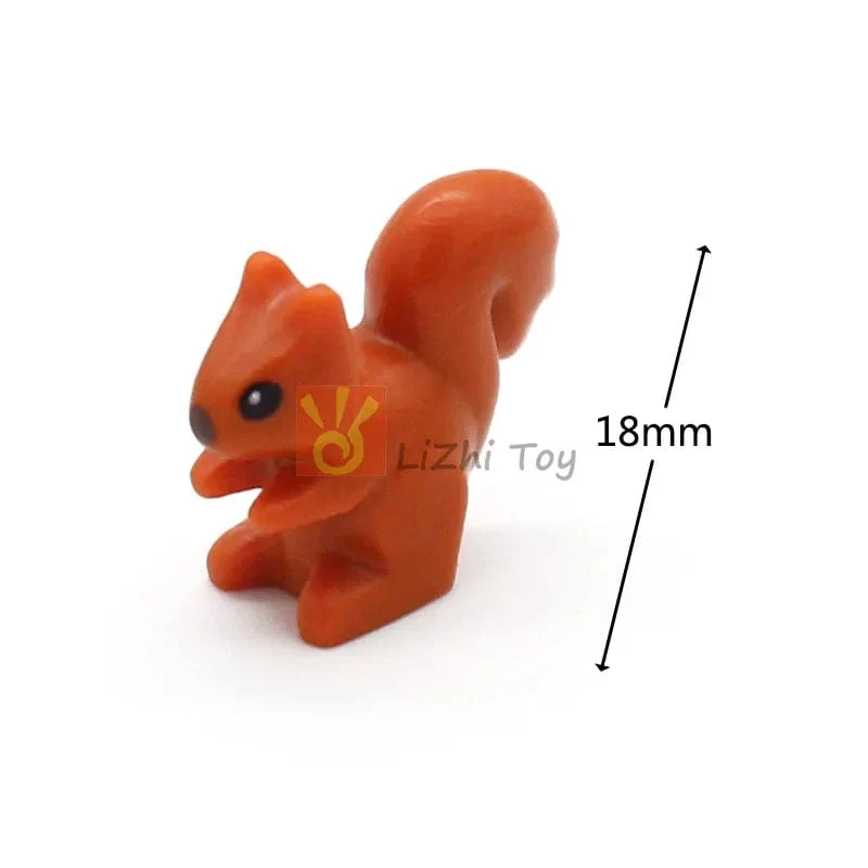 MOC Tier Figur Ziegel Bausteine ​​Pet Zoo Hund Pinguin Katze Clown Fisch Vogel Bär Fledermaus Eichhörnchen Eule DIY Modell Spielzeug Mädchen Kinder